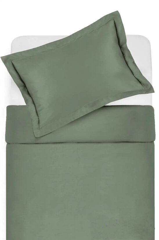 Haki spilvendrānas satīns