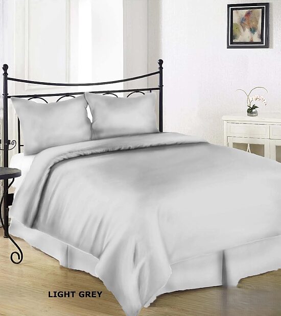 Light grey пододеяльник из макосатина