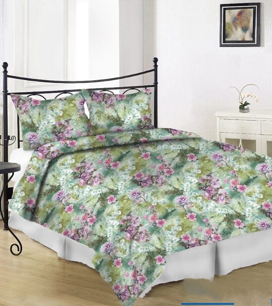 Mežrozes makosatīna gultas veļas komplekts