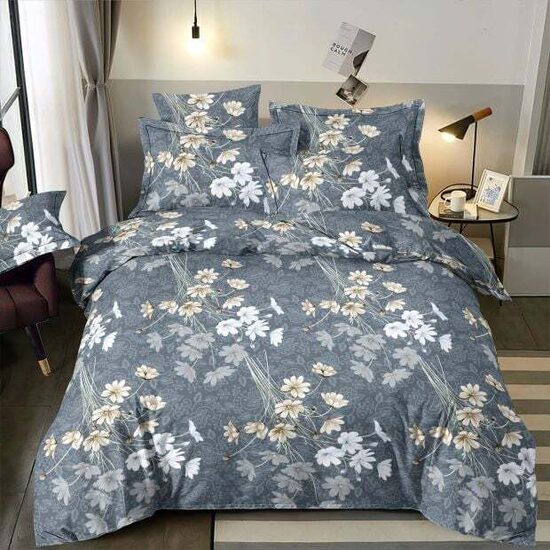 Pļavas ziedi kokvilnas spilvendrānas